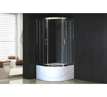 Душевой уголок Royal Bath RB 100BK-T-CH 100х100 см, с прозрачными стеклами